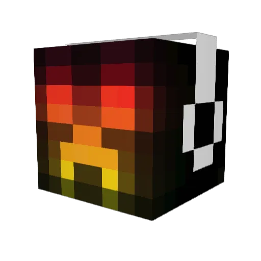 Kipster1234 Minecraft avatar head, 3D render