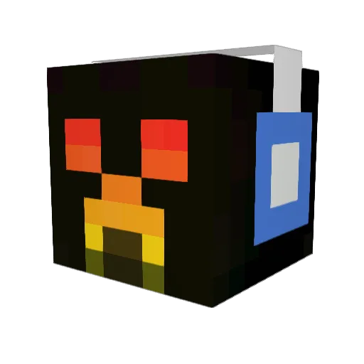 Kipstur Minecraft avatar head, 3D render