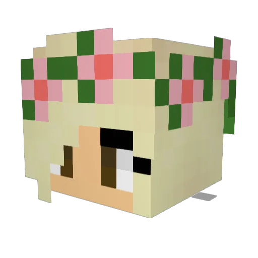Kipthenerd Minecraft avatar head, 3D render