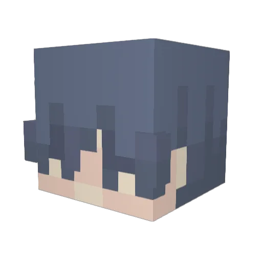 Kipton0701 Minecraft avatar head, 3D render