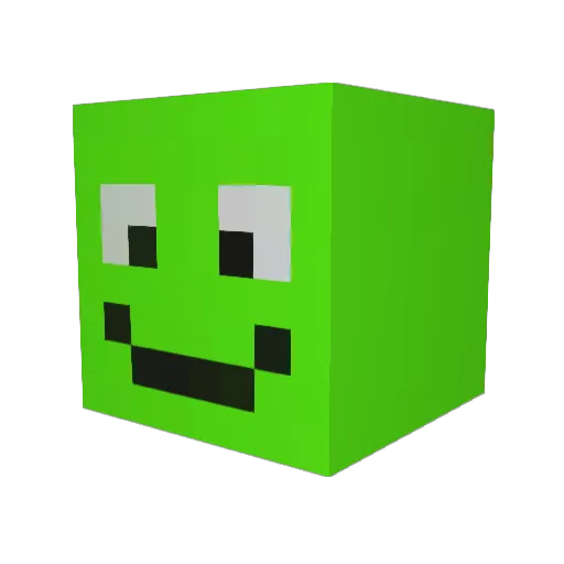 Kipys Minecraft avatar head, 3D render