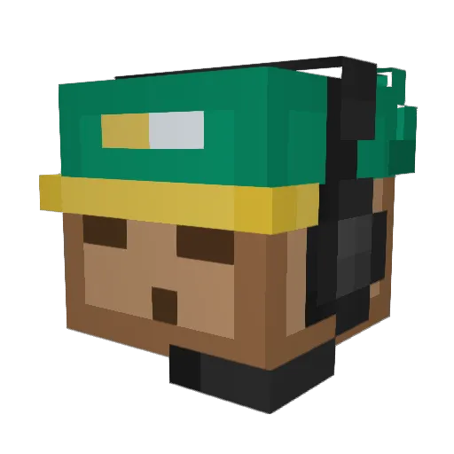 KirCo06 Minecraft avatar head, 3D render