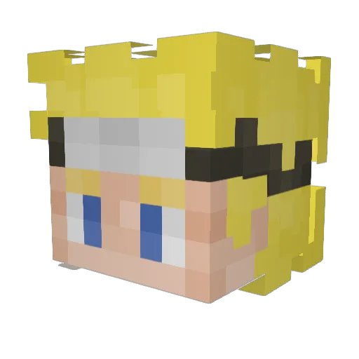KirRoyal96 Minecraft avatar head, 3D render