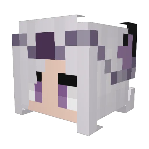 KirVulpes Minecraft avatar head, 3D render