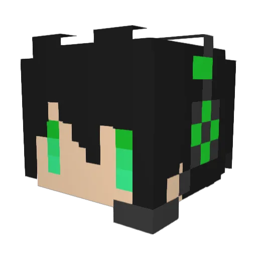 Kira1549 Minecraft avatar head, 3D render