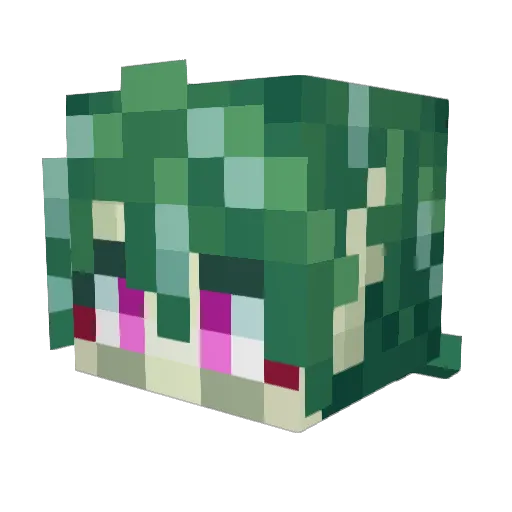 KiraBalota Minecraft avatar head, 3D render