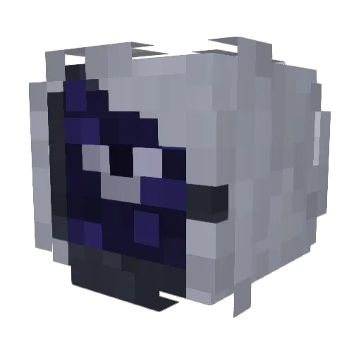 KiraChan_09 Minecraft avatar head, 3D render