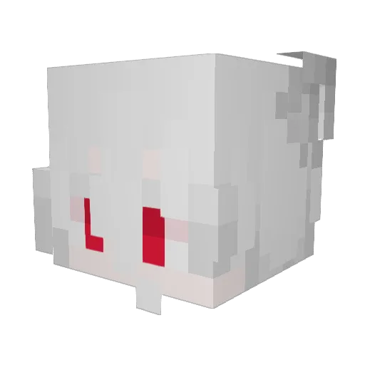 KiraDoesStuff Minecraft avatar head, 3D render