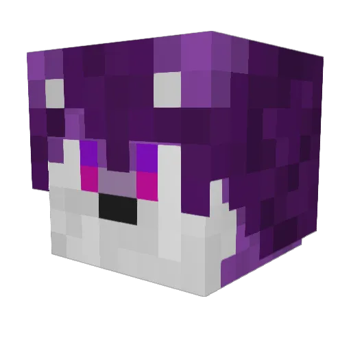 KiraDonger Minecraft avatar head, 3D render