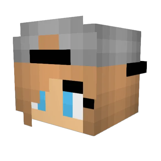 KiraJade16 Minecraft avatar head, 3D render