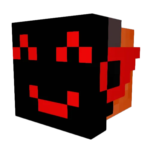 KiraProtogen Minecraft avatar head, 3D render