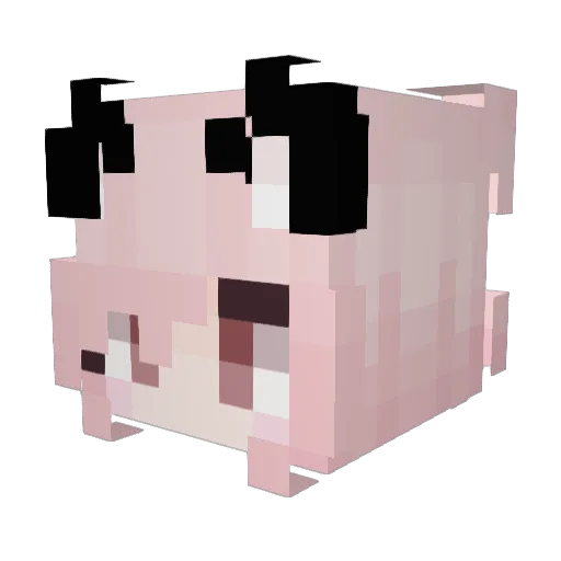 KiraQueen_ Minecraft avatar head, 3D render