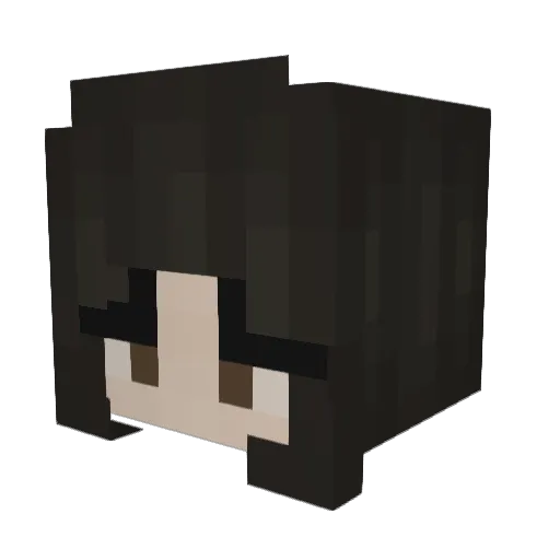 KiraSG Minecraft avatar head, 3D render