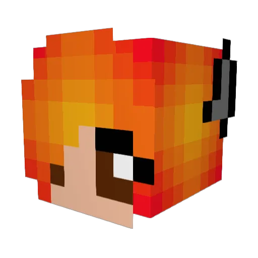 Kira_Akuma_2002 Minecraft avatar head, 3D render