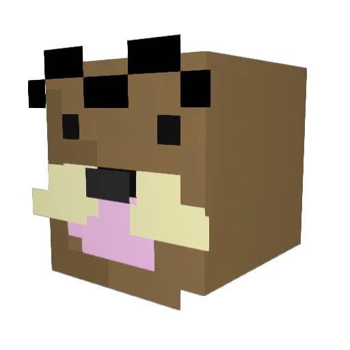 Kira_Lis Minecraft avatar head, 3D render