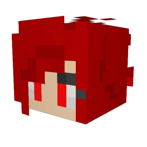 Kira_SX Minecraft avatar head, 3D render