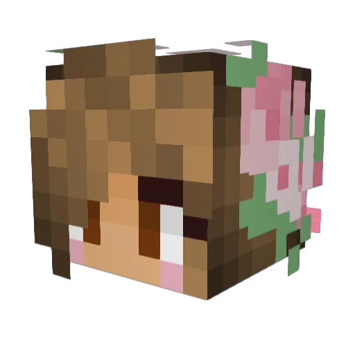 Kira_Svo Minecraft avatar head, 3D render