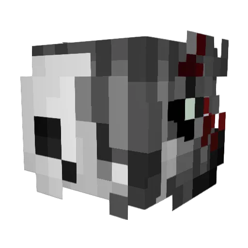 Kiradeska Minecraft avatar head, 3D render
