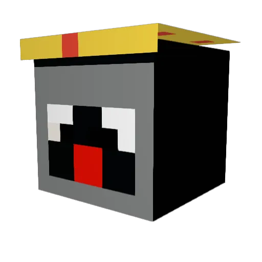Kirak2572 Minecraft avatar head, 3D render