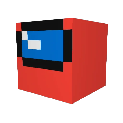 Kiralisa Minecraft avatar head, 3D render