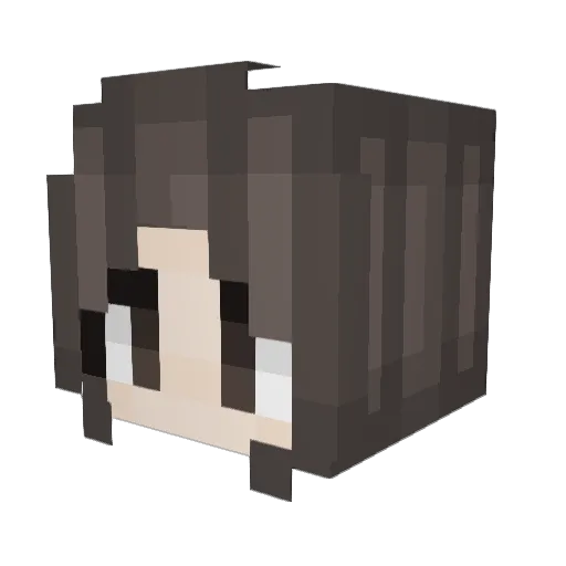 Kiralovescrows Minecraft avatar head, 3D render