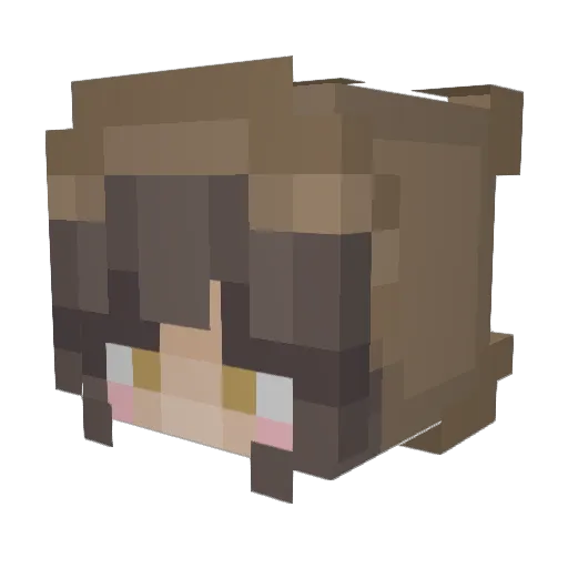 Kirameadows Minecraft avatar head, 3D render