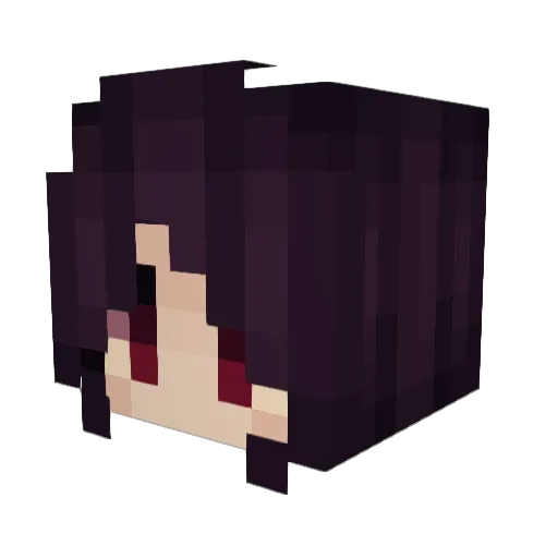 Kiramel_ Minecraft avatar head, 3D render