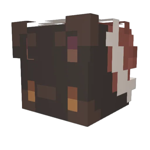 Kirameryuu Minecraft avatar head, 3D render