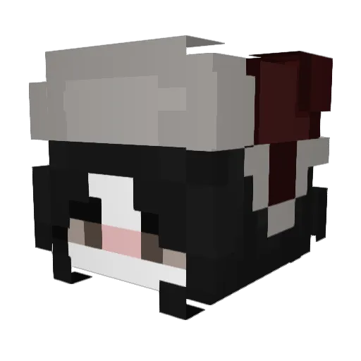KiranLe Minecraft avatar head, 3D render