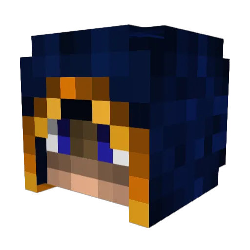 Kirane13 Minecraft avatar head, 3D render