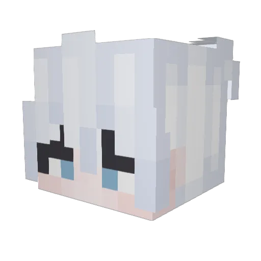 Kiranox_ Minecraft avatar head, 3D render