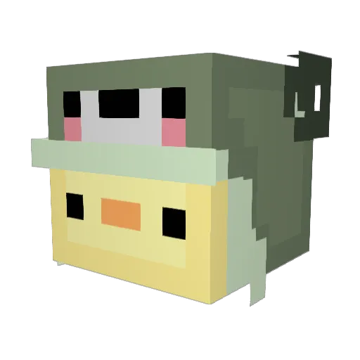 Kiranta1 Minecraft avatar head, 3D render