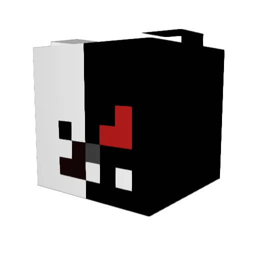 Kirasxi Minecraft avatar head, 3D render