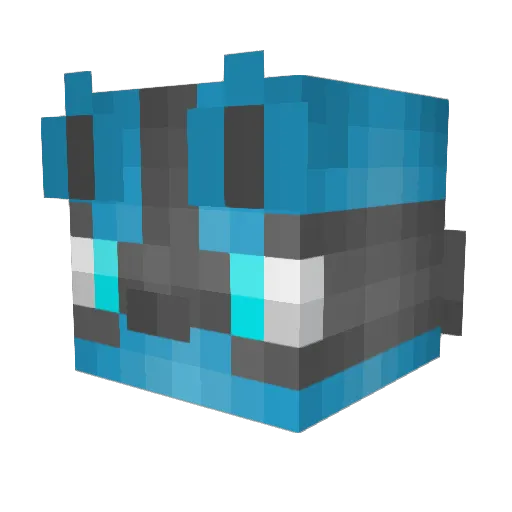 KiratheLucario Minecraft avatar head, 3D render