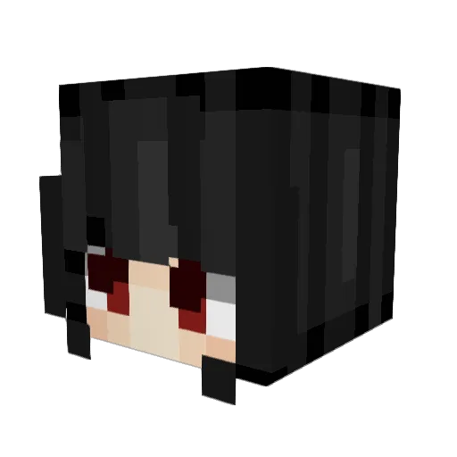 Kirazeii Minecraft avatar head, 3D render