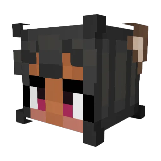 KirbSoKrazy Minecraft avatar head, 3D render