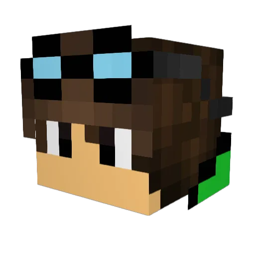 Kirbi_512 Minecraft avatar head, 3D render
