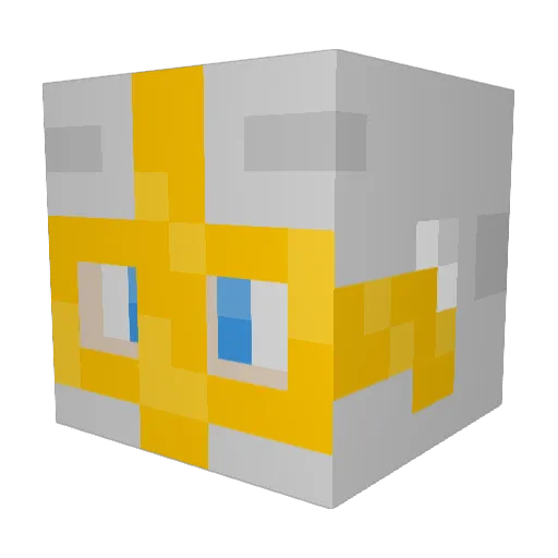 Kirbster2004 Minecraft avatar head, 3D render