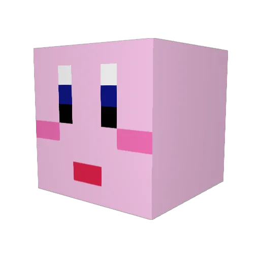 Kirby1423 Minecraft avatar head, 3D render