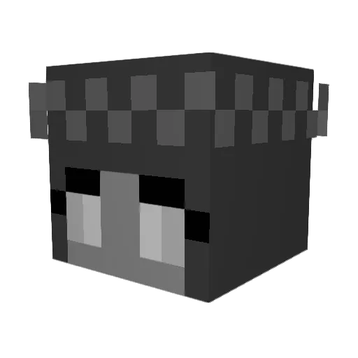 Kirby4Life Minecraft avatar head, 3D render