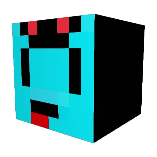 Kirby891 Minecraft avatar head, 3D render
