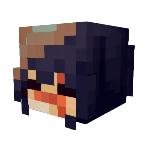 KirbyCobain Minecraft avatar head, 3D render