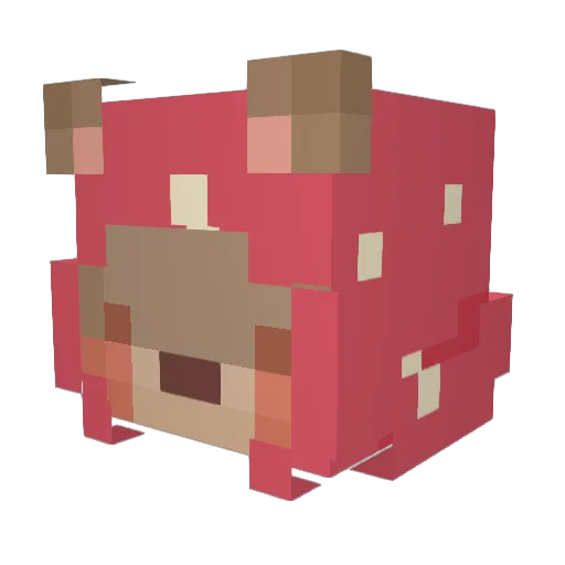 KirbyLoaded Minecraft avatar head, 3D render