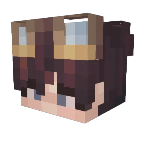 KirbyMarissa Minecraft avatar head, 3D render