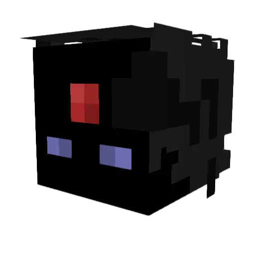 KirbyPain Minecraft avatar head, 3D render