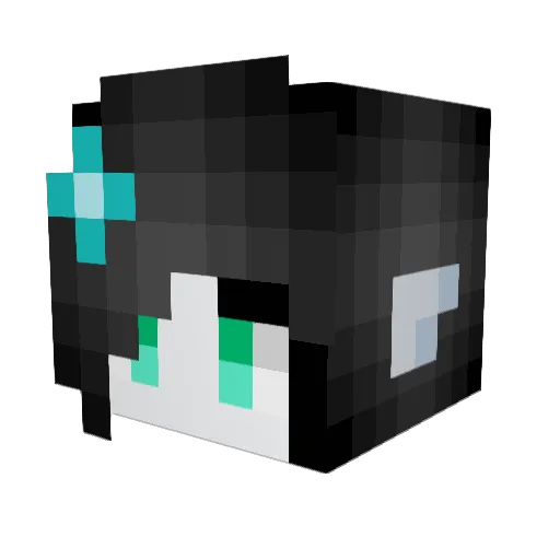 KirbyStaar Minecraft avatar head, 3D render