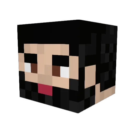 Kirby_brock Minecraft avatar head, 3D render