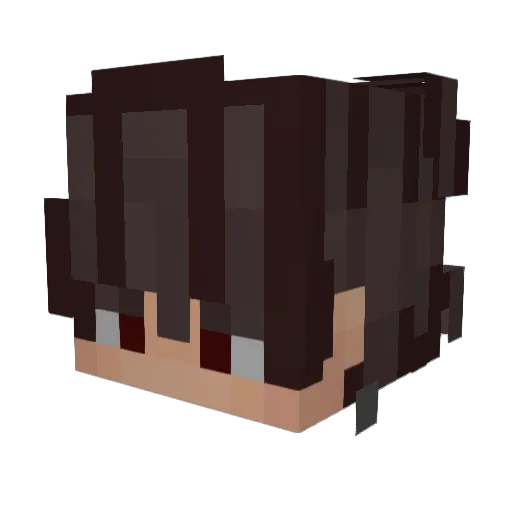 Kirbyofc Minecraft avatar head, 3D render