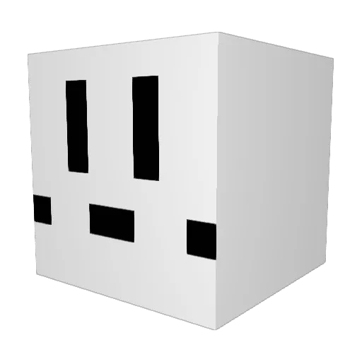 Kirbystar42 Minecraft avatar head, 3D render