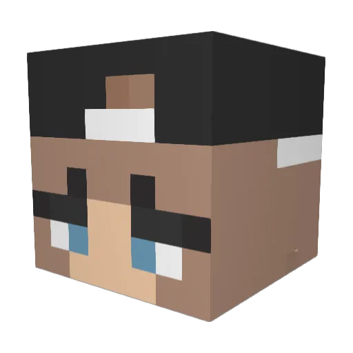 Kirbyy_x Minecraft avatar head, 3D render